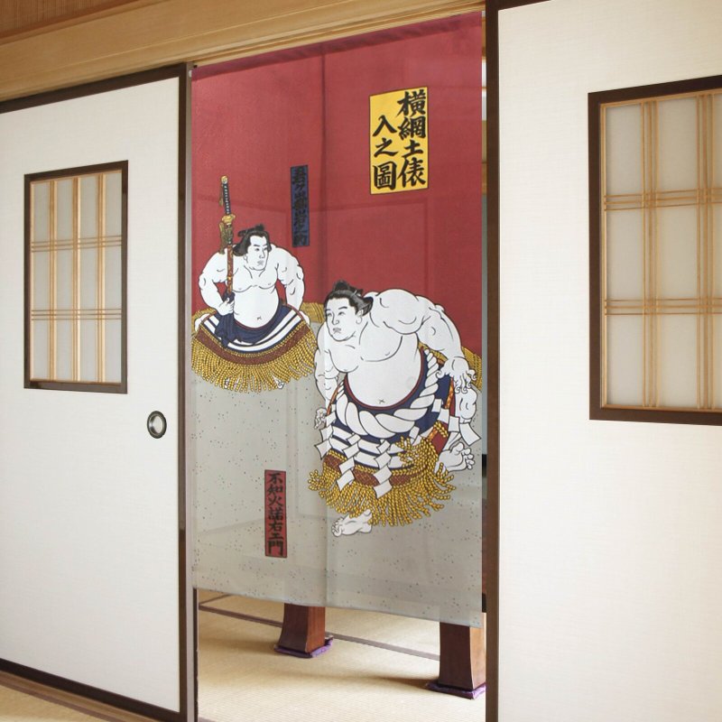 【預訂】日本製 相撲手門簾 - 門簾/門牌 - 聚酯纖維 紅色