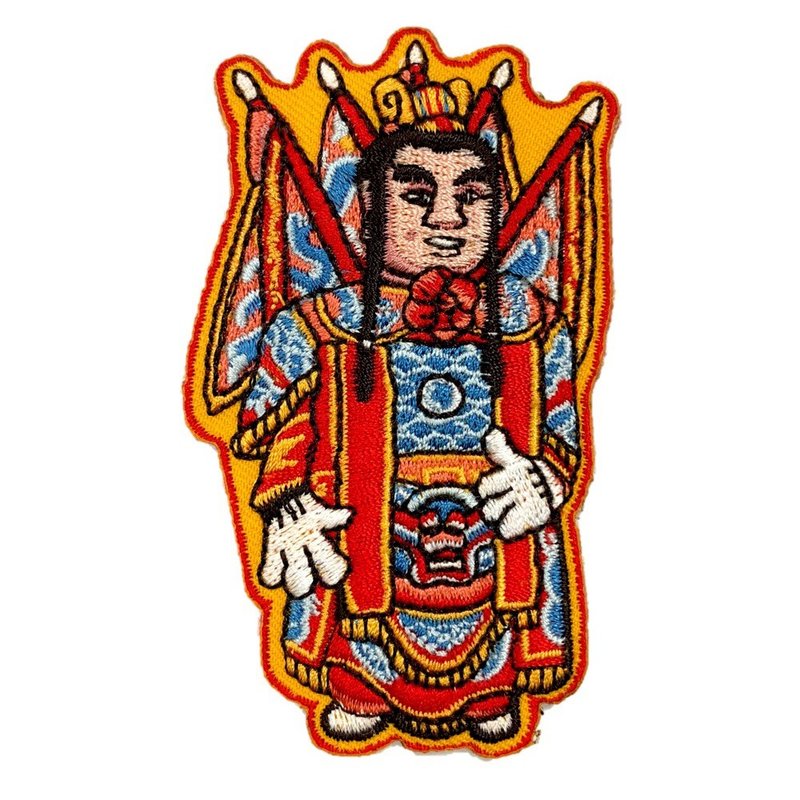 台灣電音三太子 台客愛國 地標背膠刺繡布章 貼布 布標 燙貼 徽章 - 徽章/別針 - 繡線 多色