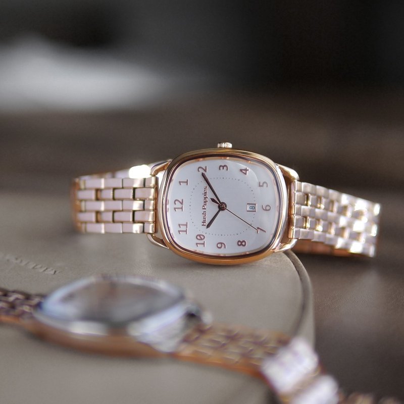 Hush Puppies | Three-hand Stainless Steel Watch (HP3899) - นาฬิกาผู้หญิง - สแตนเลส ขาว