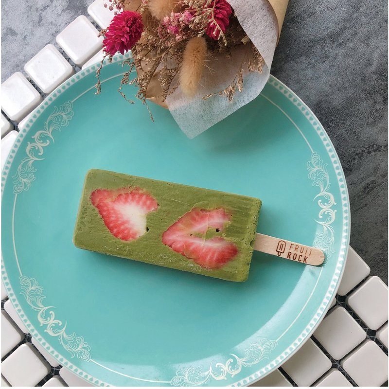 Shizuoka Matcha Strawberry ~ Winter Limited Edition - Ice Cream & Popsicles - Fresh Ingredients Green