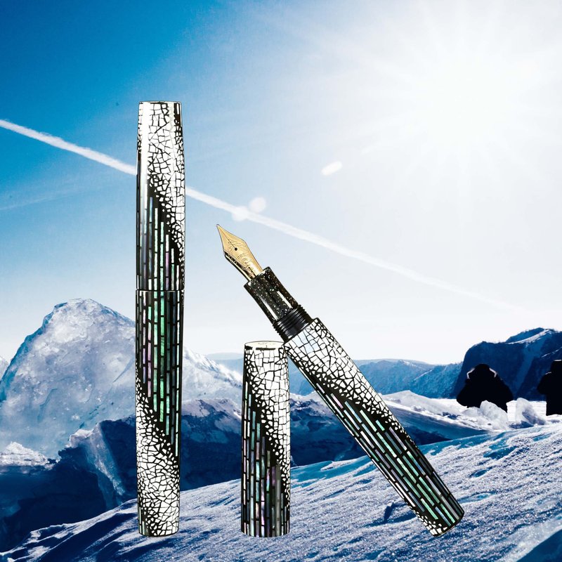 CYPRESS【卵殼螺鈿-E06A】獨家設計 傳統工藝 螺鈿漆藝 鋼筆 - 鋼筆 - 其他材質 多色