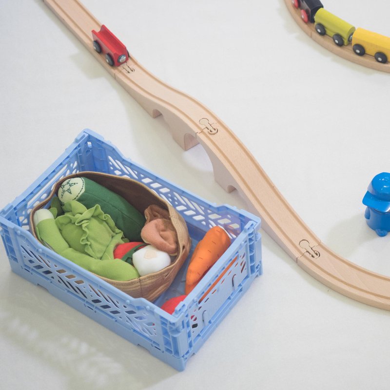 Turkey Aykasa Folding Storage Basket (S)-Serenity Blue - Storage - Plastic Blue