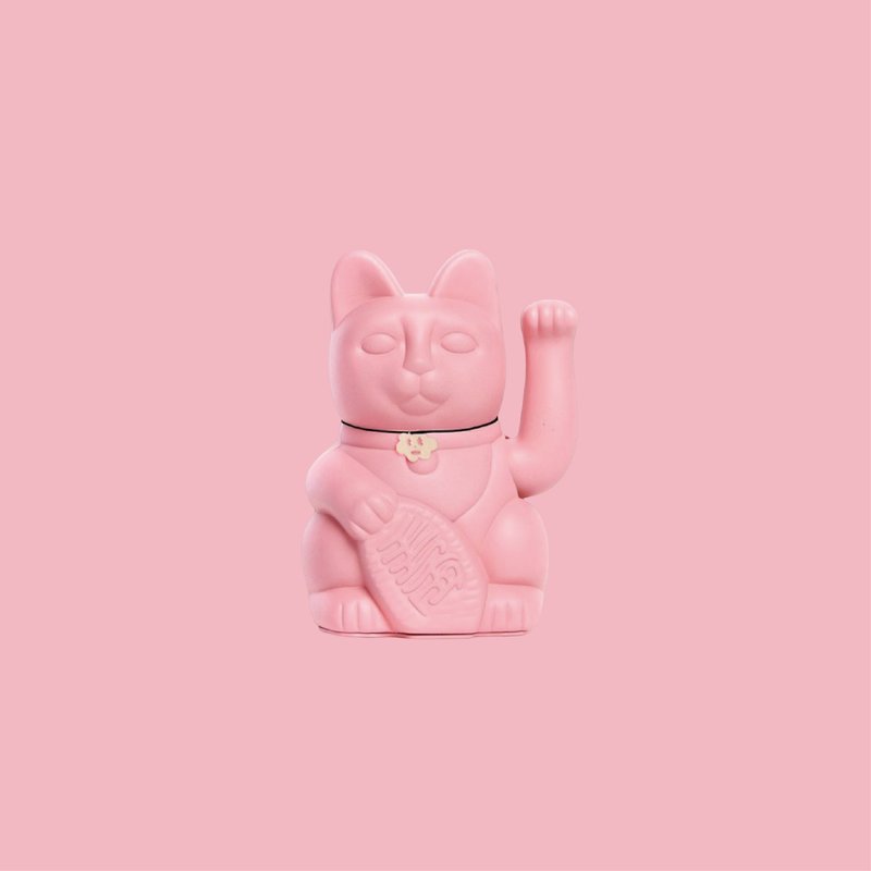 【Diminuto Cielo 招財貓】 Tiny Sky 幸運招財貓 - 淡粉色 15CM - 公仔/玩偶 - 其他材質 粉紅色
