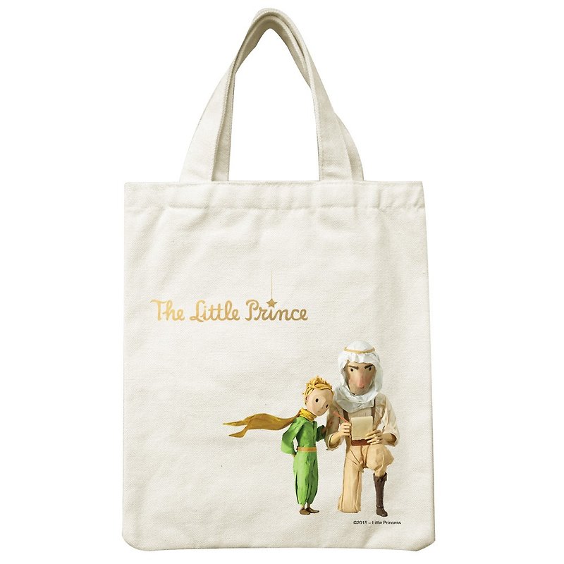 Little Prince Movie Edition License - Handbag - กระเป๋าถือ - ผ้าฝ้าย/ผ้าลินิน สีเหลือง