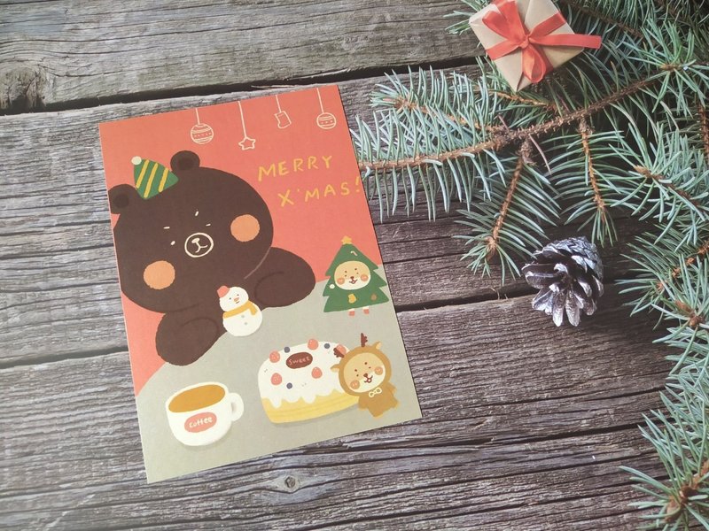 Bear and You Christmas/Christmas Card/Christmas Postcard - การ์ด/โปสการ์ด - กระดาษ 