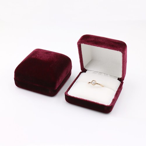 AndyBella Jewelry 戒指盒, 天鵝絨系列珠寶盒, 日本原裝進口