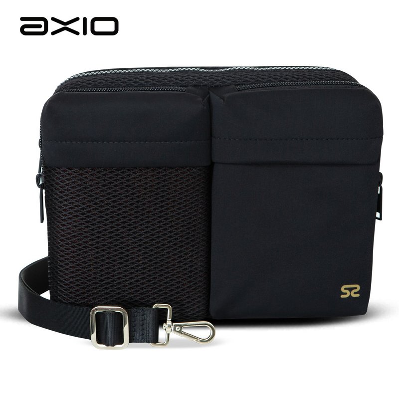 AXIO Tara Waistbag 休閒多隔層側肩包(ATS-448) - 側背包/斜背包 - 其他材質 黑色