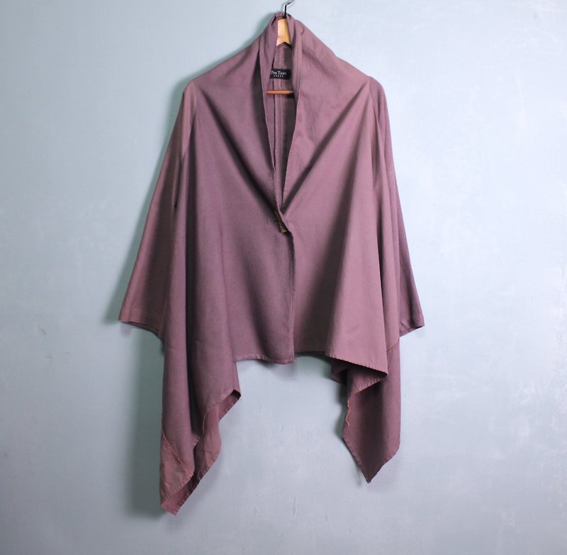 FOAK vintage purple taro special cut horn button jacket - เสื้อแจ็คเก็ต - วัสดุอื่นๆ 