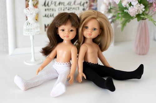 ShopFashionDolls Tights for dolls Paola Reina, Siblies, Corolle, Little Darling, 娃娃紧身衣, 娃娃衣服 娃娃配件