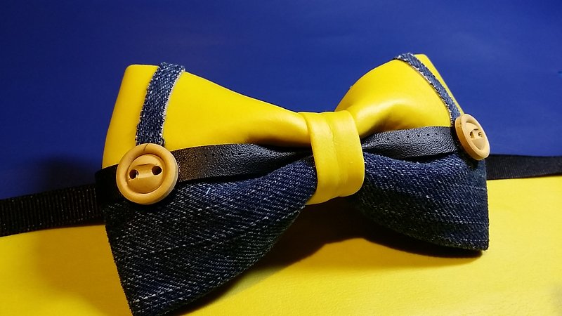 JIOU, ABENCO, Huang Zijiao, Bow tie, limited handmade bow tie, Taiwan original design, Taiwan flower cloth, stylist accessories, wedding jewelry, pet bow tie - Ties & Tie Clips - Other Materials 