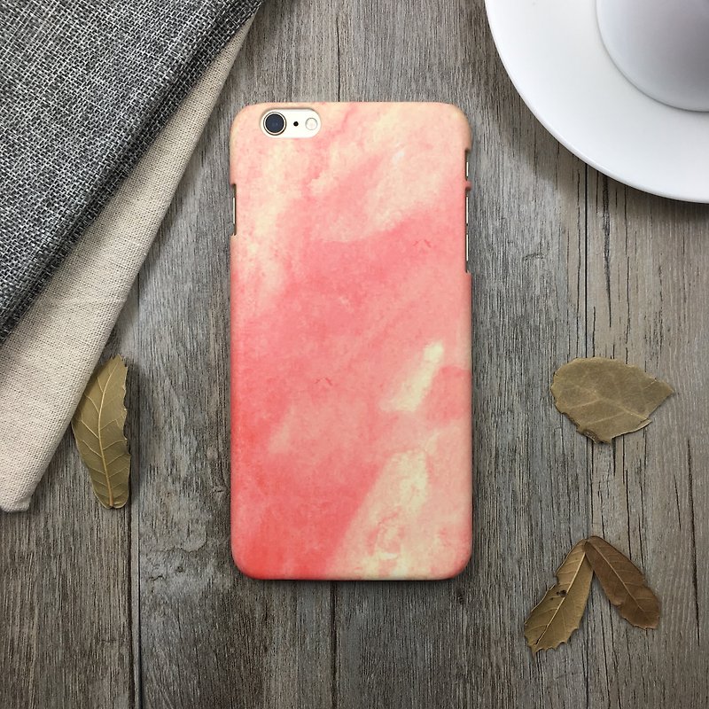 Pink watercolor - original phone case / case / Christmas gift - Phone Cases - Plastic Pink