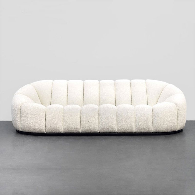 【CHICHI HOME】Duoduo three-seater sofa (Shuangbei free shipping! Elevator required) - Other Furniture - Other Materials White