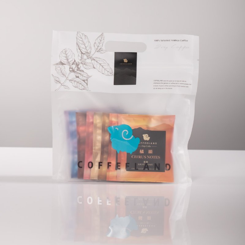 COFFEELAND | 綜合濾掛袋 - 8種獨家風味(10g*8入/袋) - 咖啡/咖啡豆 - 新鮮食材 藍色