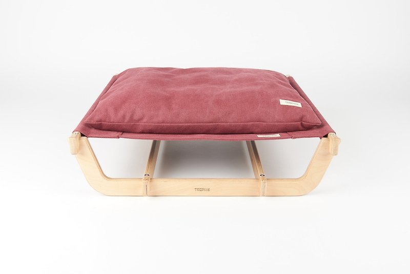 S-安居系列冬季床墊-珊瑚紅 (無床架) - 寵物床 - 棉．麻 
