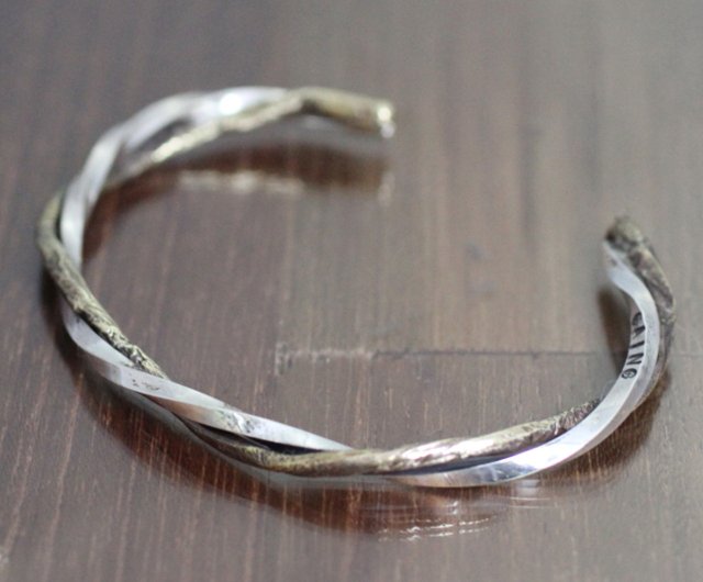 silver925 Bracelet -meld Bangle- (SILVER×BRASS) Bangle Sterling