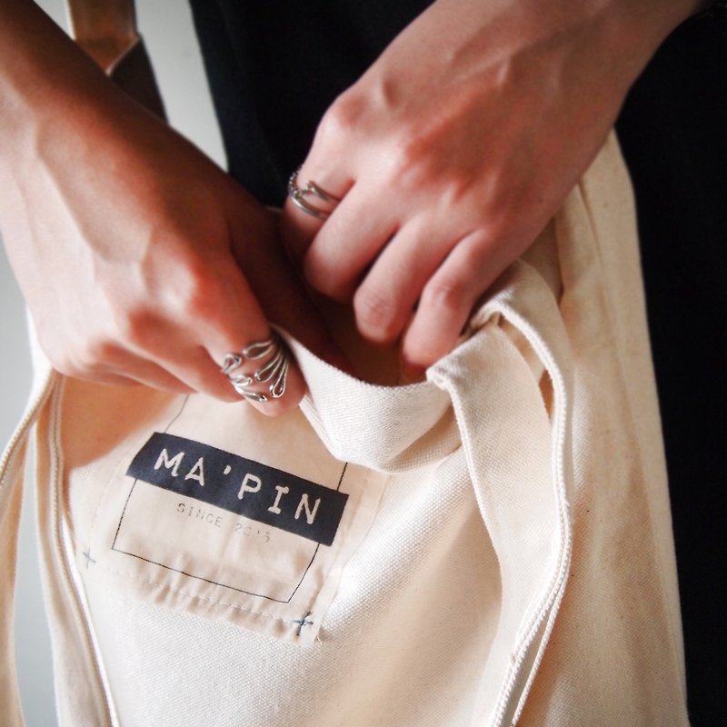 Ma'pin crisscross color Logo / short strap - กระเป๋าแมสเซนเจอร์ - ผ้าฝ้าย/ผ้าลินิน หลากหลายสี
