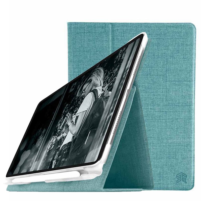 【STM】Atlas iPad Pro 11-inch First Generation Flip Tablet Case (Lake Green) - Tablet & Laptop Cases - Plastic Green