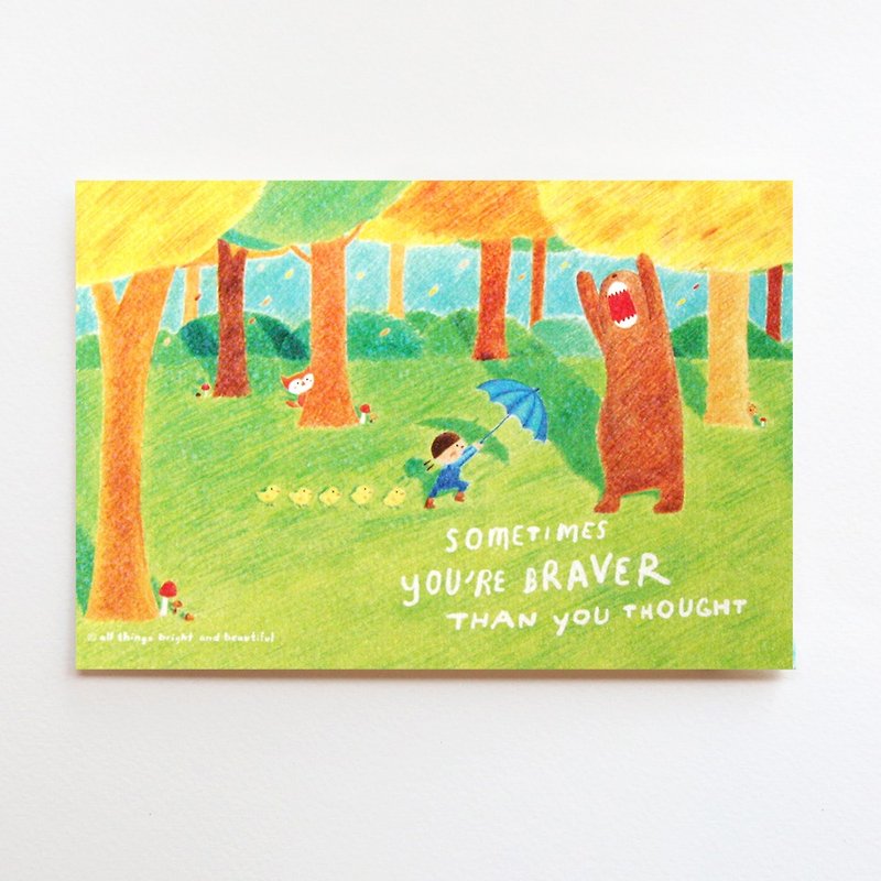 Brave Postcard  - การ์ด/โปสการ์ด - กระดาษ หลากหลายสี