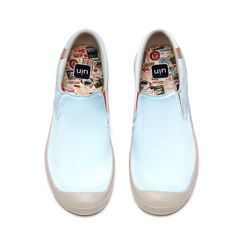 特物館 【Uin】西班牙原創設計 微風藍 卡迪斯 絲綢彩繪 休閒女鞋(預購)