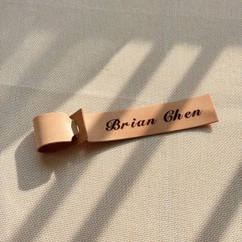 Zude Leather 柱的皮件 真皮行李吊牌 免費客製化雷射雕刻 | 旅行用品/母親節禮物