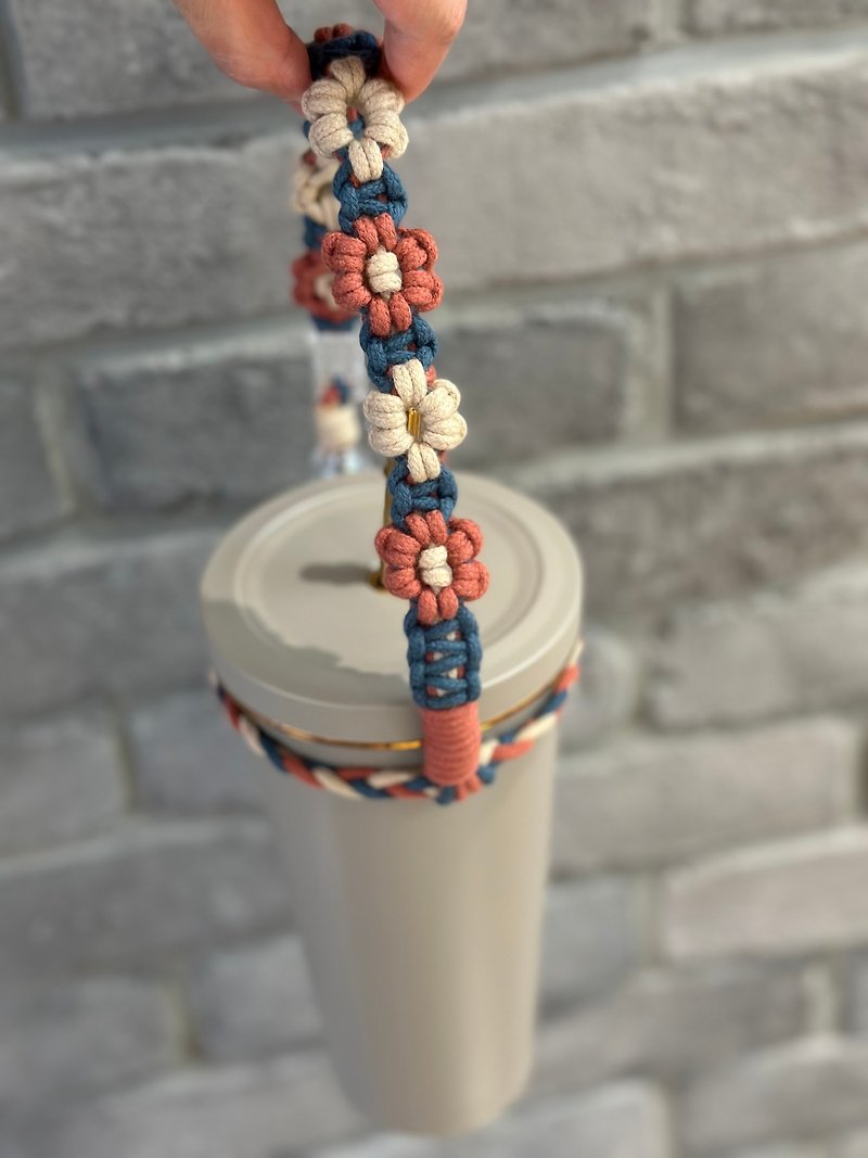 Flower crafts adjustable beverage straps/beverage holders - Beverage Holders & Bags - Cotton & Hemp Multicolor