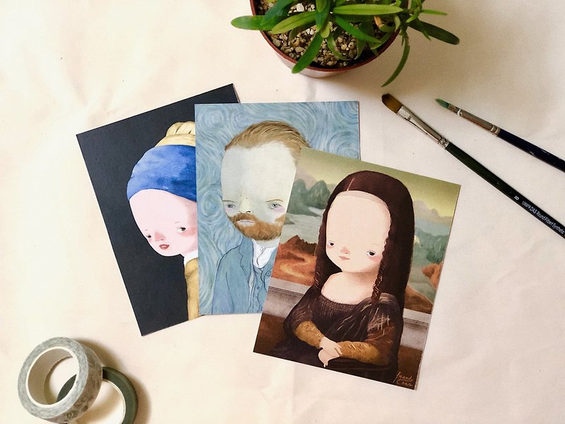Master Painting Postcards Pack - การ์ด/โปสการ์ด - กระดาษ หลากหลายสี