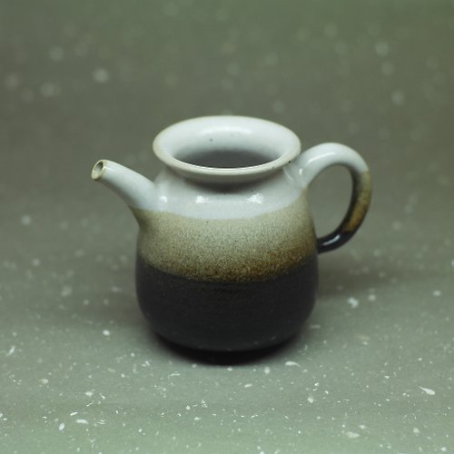 長樂窯 雙掛釉三色 桶身 正把茶海、公道杯、勻杯 手作陶藝 茶道具