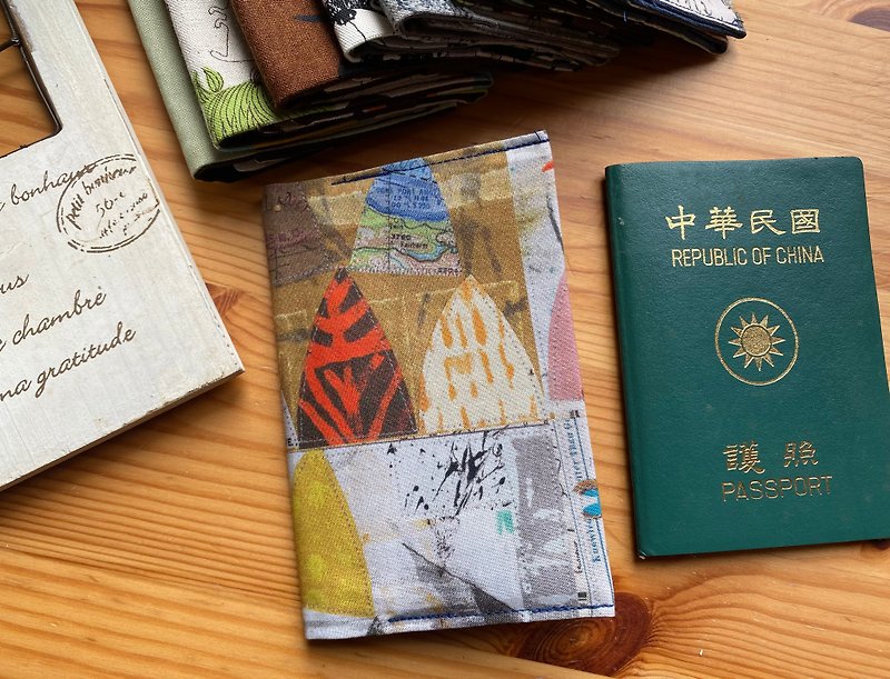 旅遊 就是單純簡單 護照衣 - 護照套 - 棉．麻 