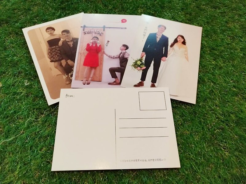 不一樣的婚禮謝卡-結婚明信片 - 卡片/明信片 - 紙 