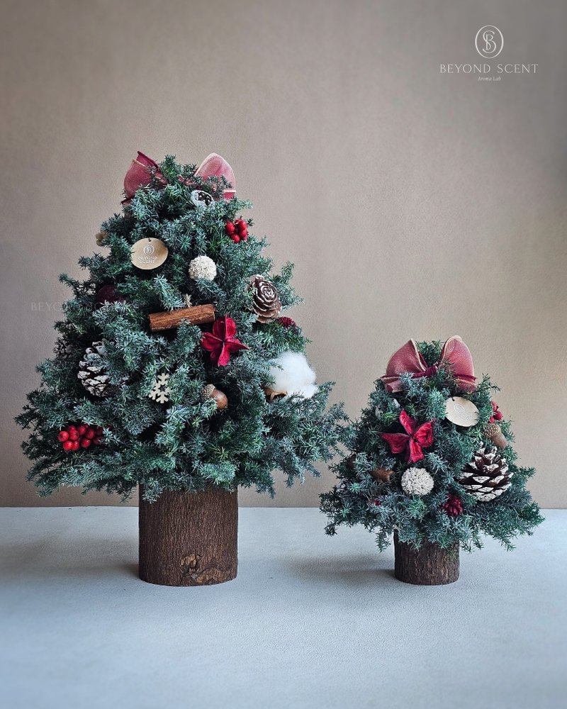 Handmade cedar Christmas tree - ตกแต่งต้นไม้ - พืช/ดอกไม้ สีเขียว