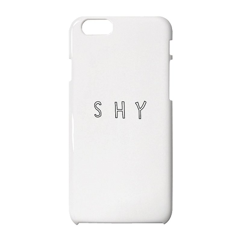 Shy iPhone case - Phone Cases - Plastic White