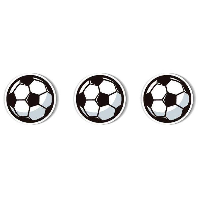 1212 fun design funny everywhere posted waterproof stickers - football - Stickers - Waterproof Material Black