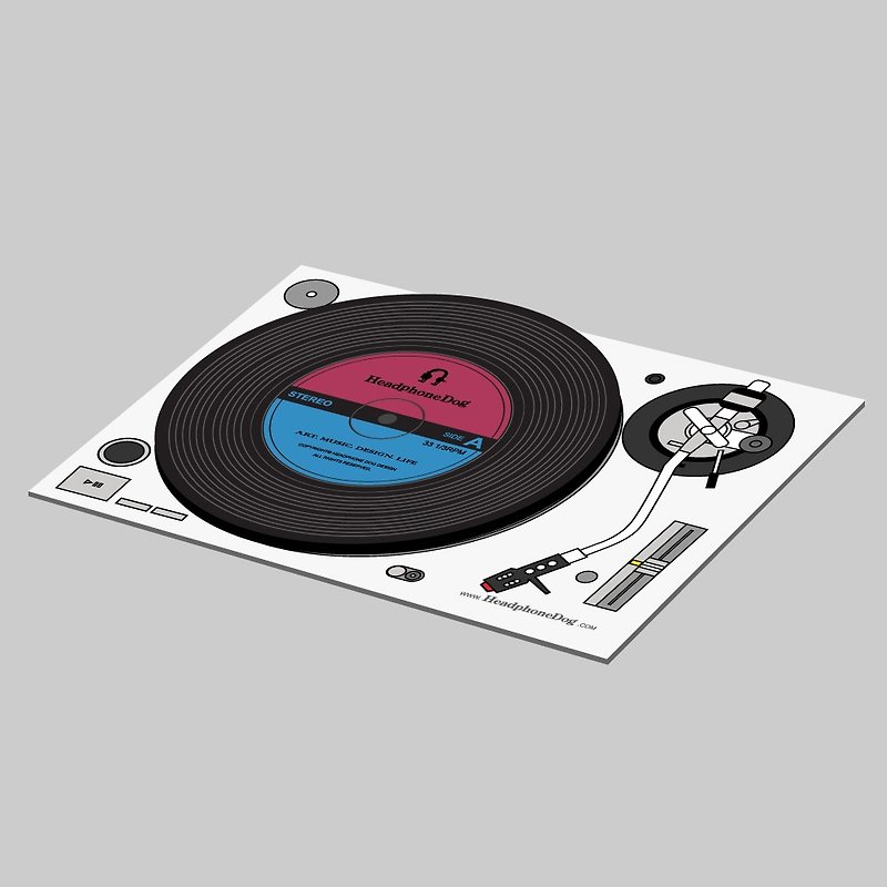 Record Coaster / Lid Postcard - การ์ด/โปสการ์ด - ซิลิคอน สีดำ