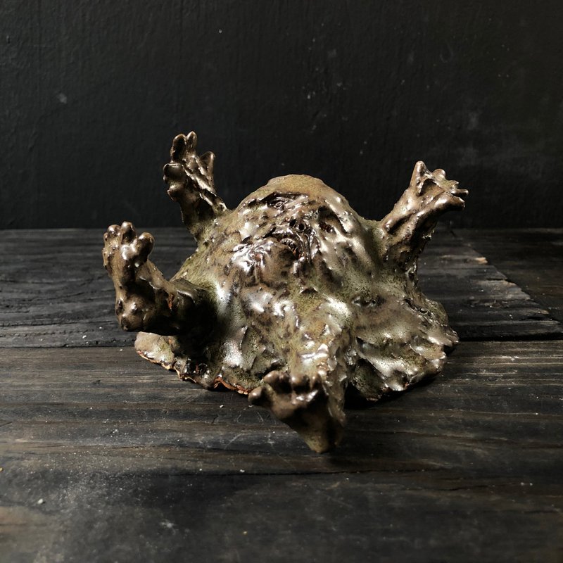 泥巴怪 (手工 陶瓷 公仔 高6.2cm) - 公仔/玩偶 - 陶 