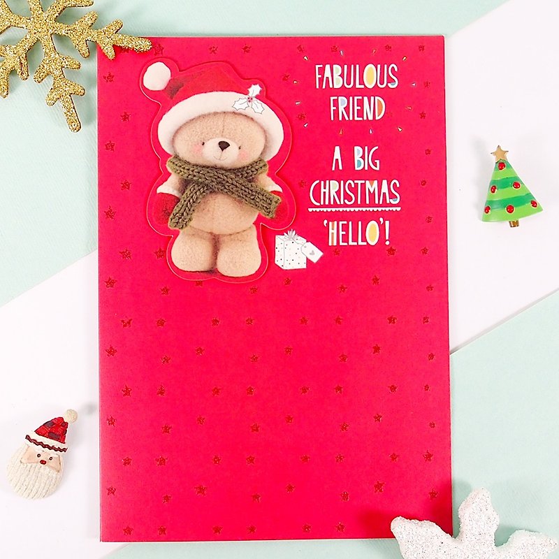 我最要好的朋友 耶誕卡片【Hallmark-卡片 聖誕節系列】 - 卡片/明信片 - 紙 紅色