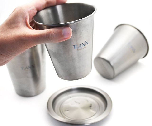 Pure Titanium tea making kit ( Ti-Cup and Ti-Plate) - Shop TiANN x