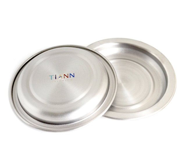 Pure Titanium tea making kit ( Ti-Cup and Ti-Plate) - Shop TiANN x