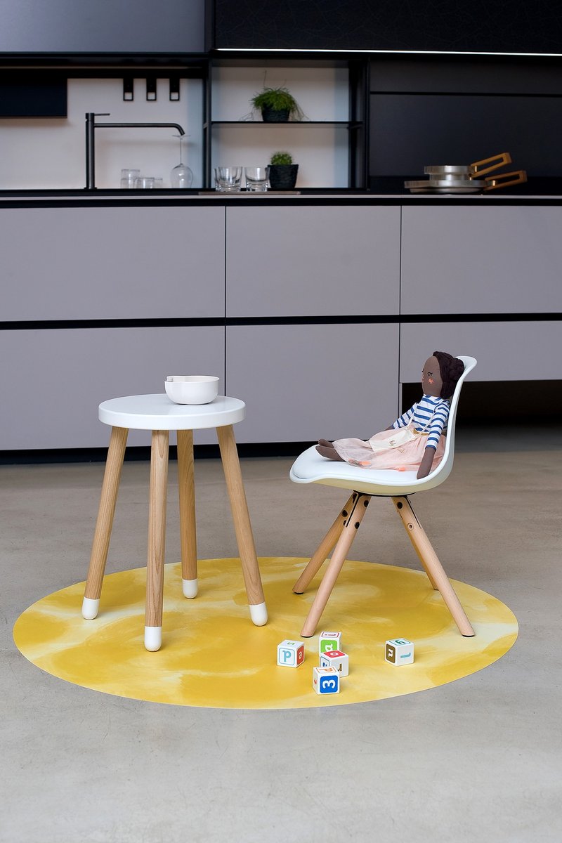 Toddlekind渲染系列圓形防刮抗汙地墊-豔陽黃 - 地墊/地毯 - 其他材質 