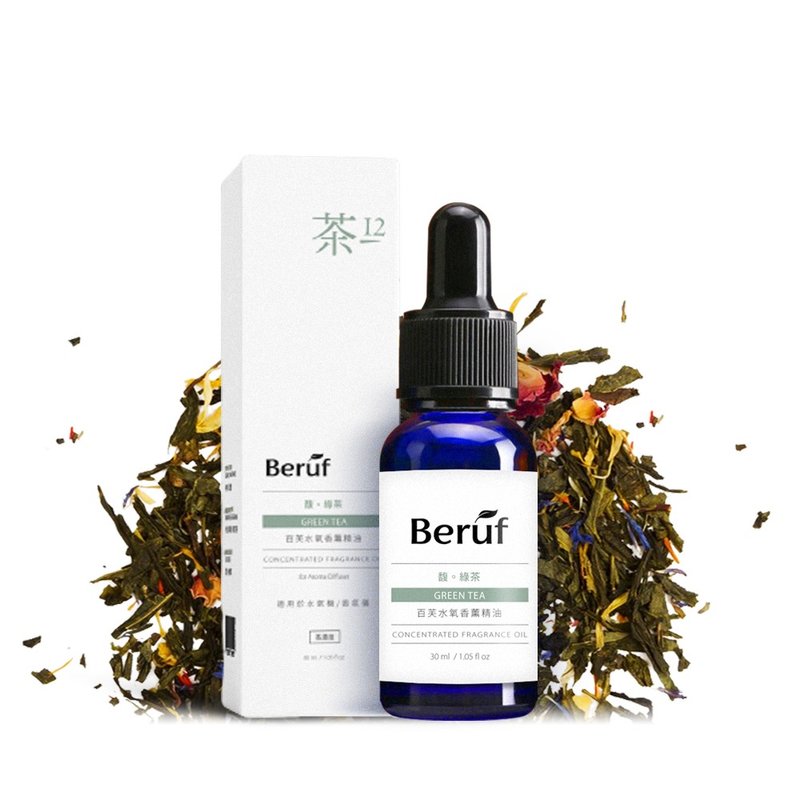 百芙Berùf 香氛精油 茶香調 綠茶 30ml 高濃度 水溶性 - 香氛/精油/擴香 - 玻璃 