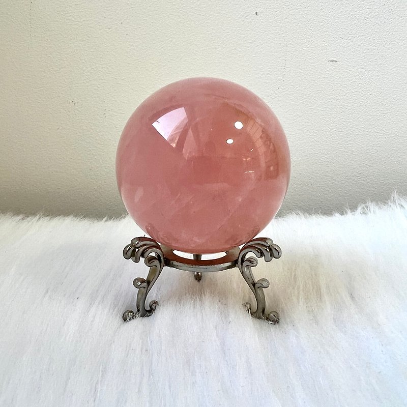 Six-pointed star pink quartz ball | crystal | crystal ball | crystal ornaments - Items for Display - Crystal Pink