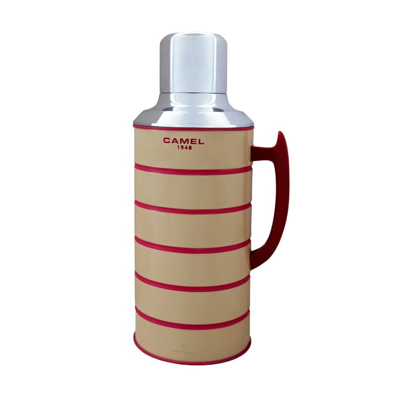 駱駝牌 1.5L 玻璃膽真空保溫壺糖果色壺身 杏 412BG - 保溫瓶/保溫杯 - 其他材質 橘色