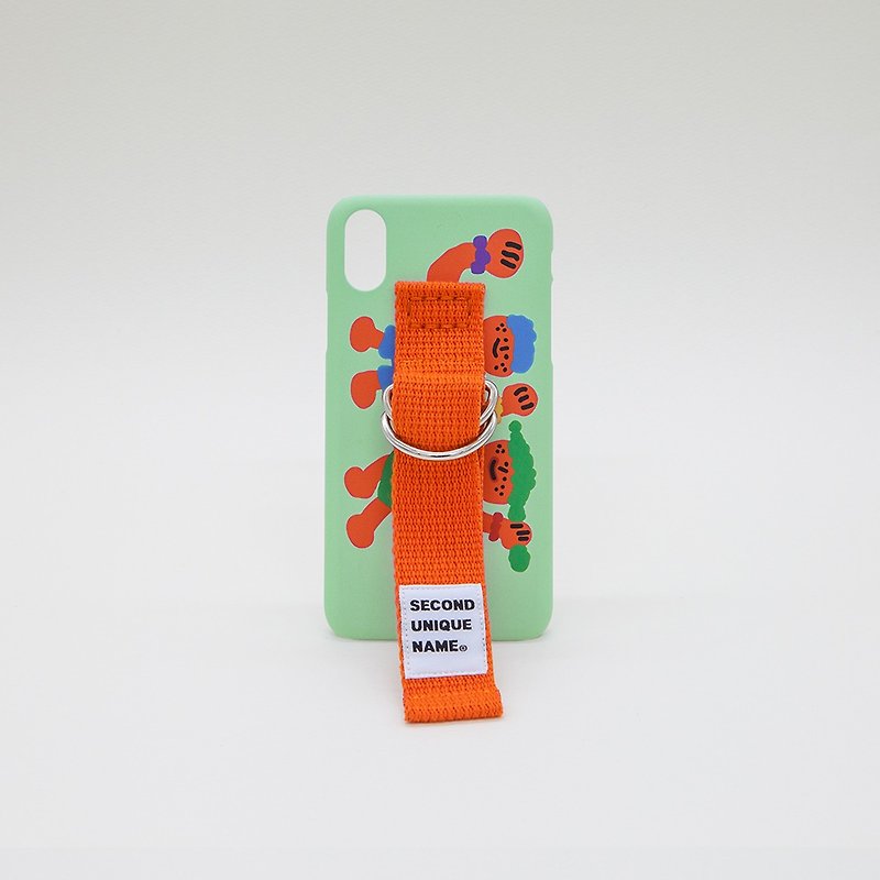 SECOND UNIQUE NAME Sun Case Patina_Green Orange(Illust) - Phone Cases - Acrylic 