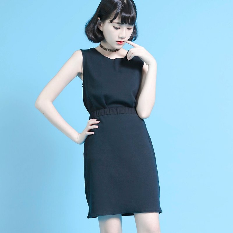 SU:MI said Chemical 化合物羅紋造型短裙_6SF205_黑 - 裙子/長裙 - 棉．麻 黑色