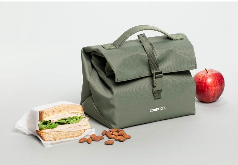 【New Arrival】CORKCICLE NONA Food Bag-Olive Green - กระเป๋าถือ - วัสดุอื่นๆ สีเขียว