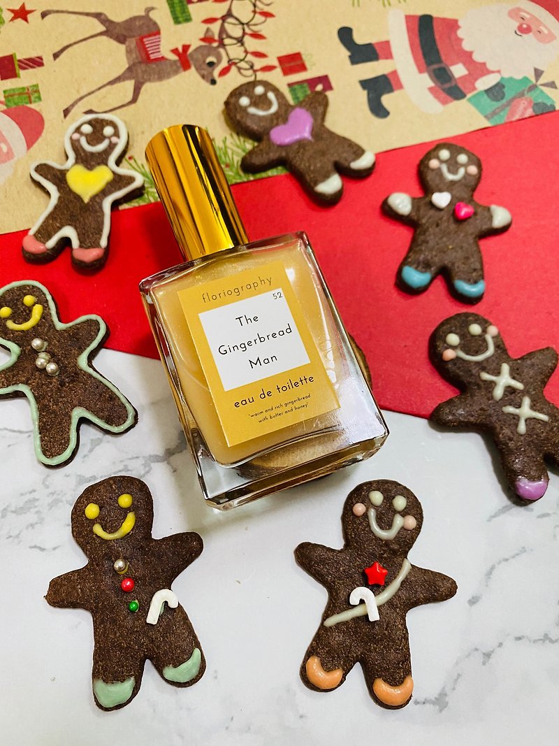 【Christmas Scent】No. 52 The Gingerbread Man | Cinnamon | Ginger | Honey - Perfumes & Balms - Other Materials Red