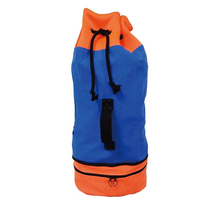 【Is Marvel】Two-in-one casual backpack - กระเป๋าหูรูด - ผ้าฝ้าย/ผ้าลินิน สีน้ำเงิน