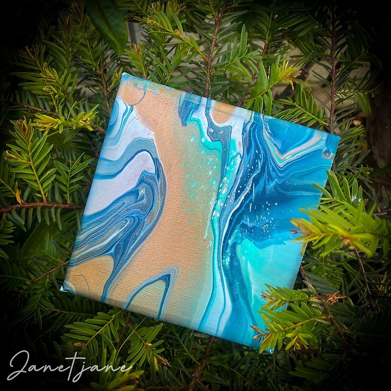 Coastal Tipsy Box - Illustration, Painting & Calligraphy - Other Materials 