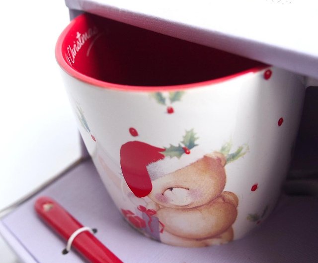 Christmas Bear Coffee Mug Cup Friends Know The Art Of Giving Frim The Heart