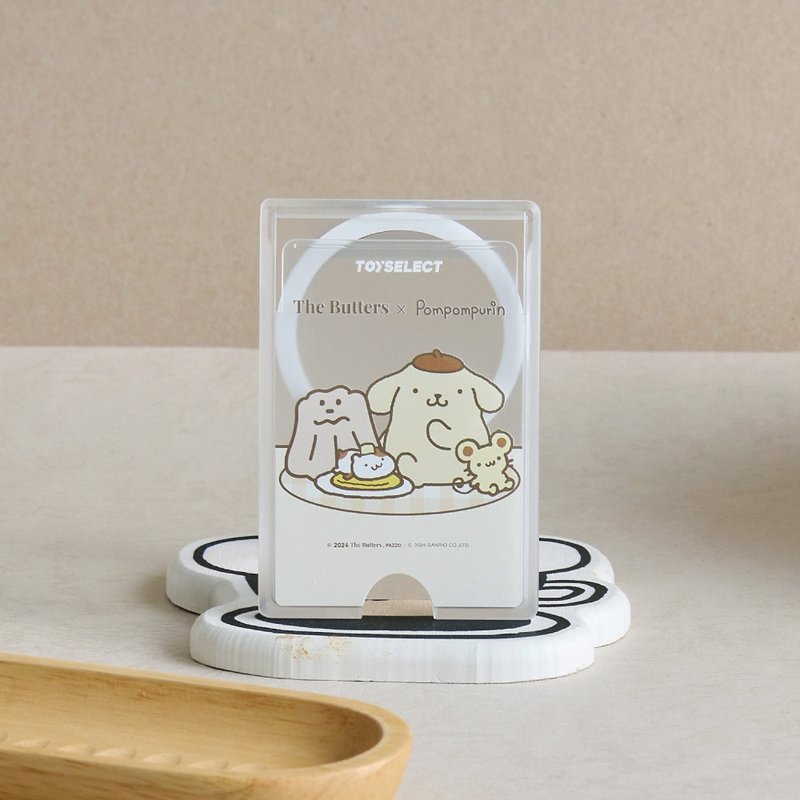 Cream Family x Pudding Dog Happy Picnic MagSafe Magnetic Card Holder - อุปกรณ์เสริมอื่น ๆ - พลาสติก หลากหลายสี