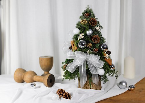 惟一花藝 ONE & ONLY FLORIST 銀之森 雪松聖誕樹 聖誕禮物 交換禮物 聖誕花圈 聖誕節
